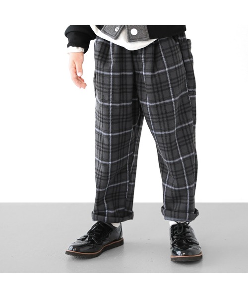 L.COPECK（エルコペック） パンツ チェックポンチシェフパンツ キッズ