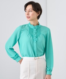 ANAYI（アナイ） ブラウス シャツ ジョーゼットフラワーレース