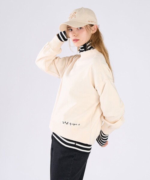 To b. by agnes トレーナー スウェット WEB限定 ロゴ コットン