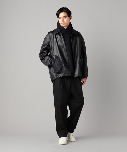 β MEN（ベータ・メン） ブルゾン アウター サテン コーチジャケット