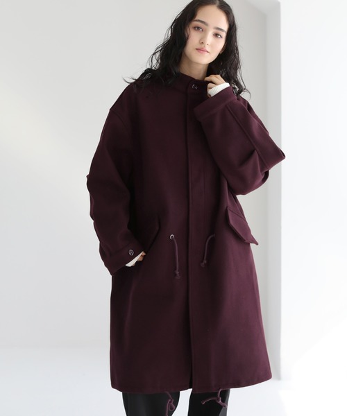 モッズコート コート ビッグシルエットメルトンM-65ロングモッズコート