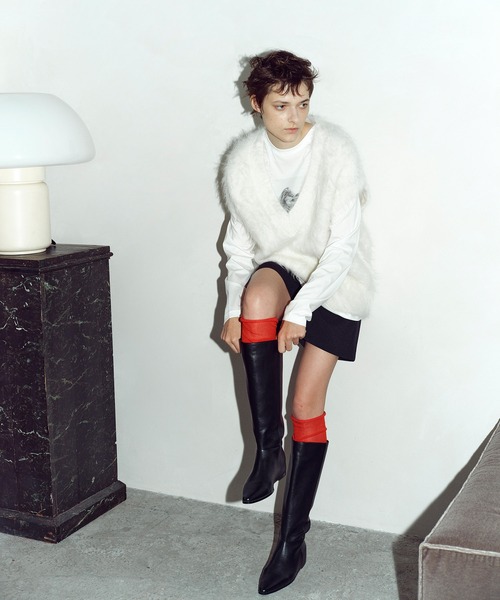 ADAM ET ROPE'（アダムエロペ） ブーツ 「撥水」インヒールロング