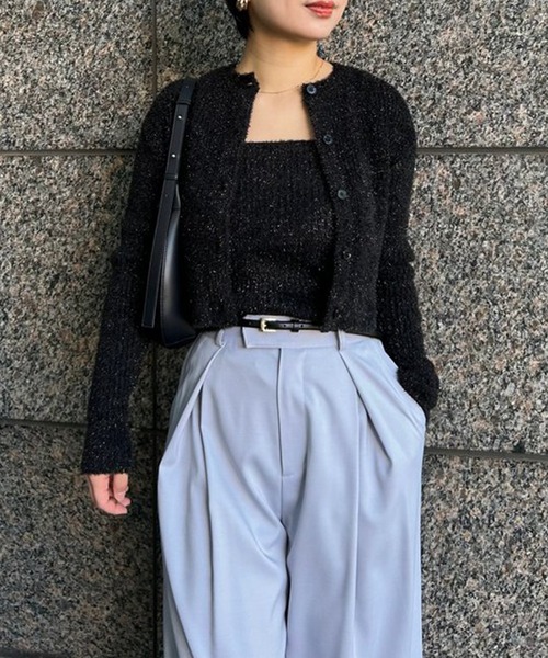 anuans（アニュアンス） ニット セーター ラメニットアンサンブル