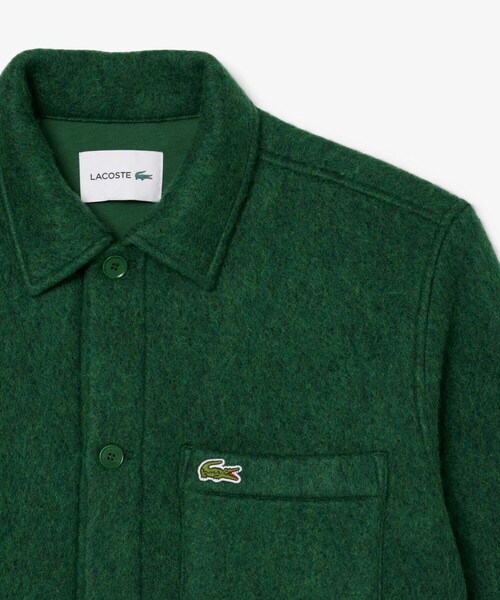 LACOSTE（ラコステ） シャツ ウールブレンドフェルトオーバーサイズ