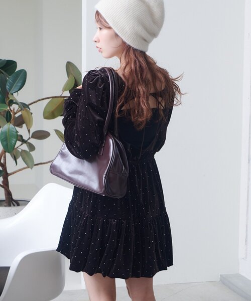 Kastane（カスタネ） ワンピース 「結婚式/オケージョン」ベロア