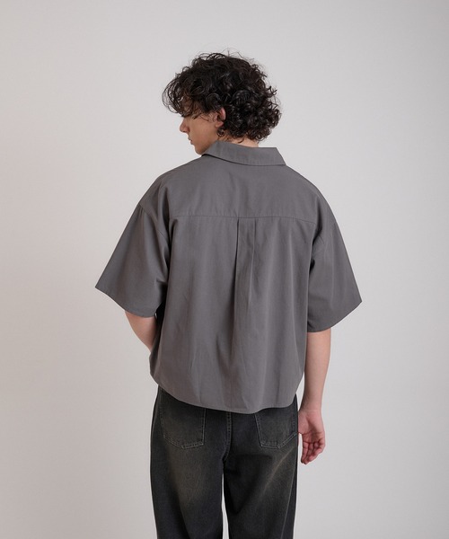 Regen Glanz シャツ cropped short sleeve shirt/クロップドショート