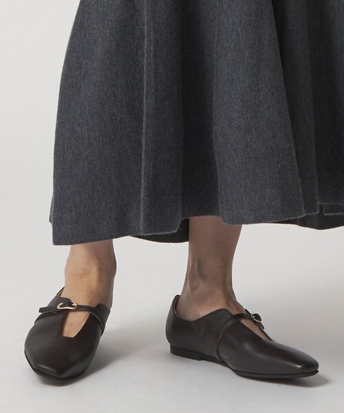 FABIO RUSCONI（ファビオルスコーニ） パンプス SQEBLT FLT DBR