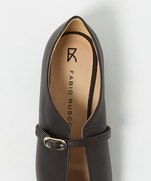 FABIO RUSCONI（ファビオルスコーニ） パンプス SQEBLT FLT DBR