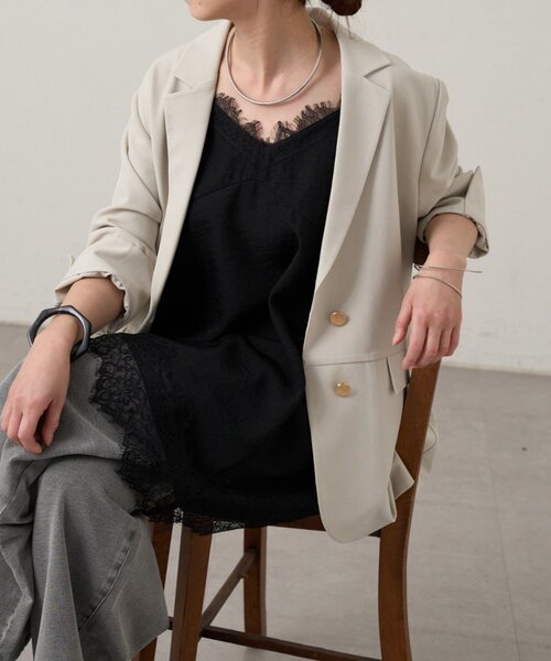 Omekashi（オメカシ） キャミソール レースキャミチュニック