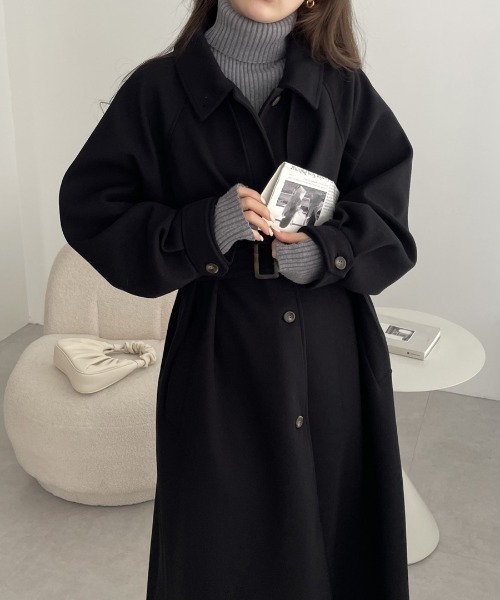 andme（アンドミー） ステンカラーコート コート 「新色追加」ベルト