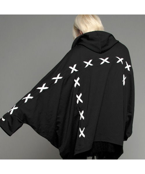 パーカー 『CIVARIZE/シヴァーライズ』バックレースアップポンチョ