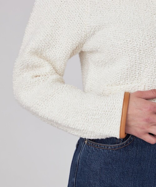 MACPHEE（マカフィー） カーディガン パイピング クルーネック