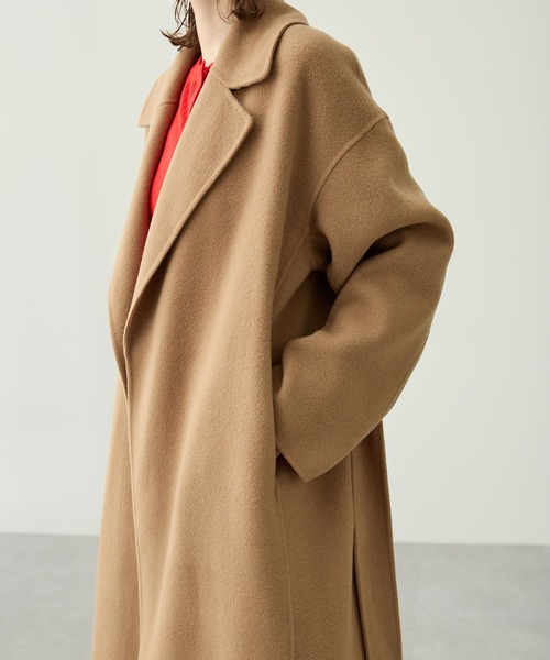 N.O.R.C コート アウター ウールメルトンロングリバーコート