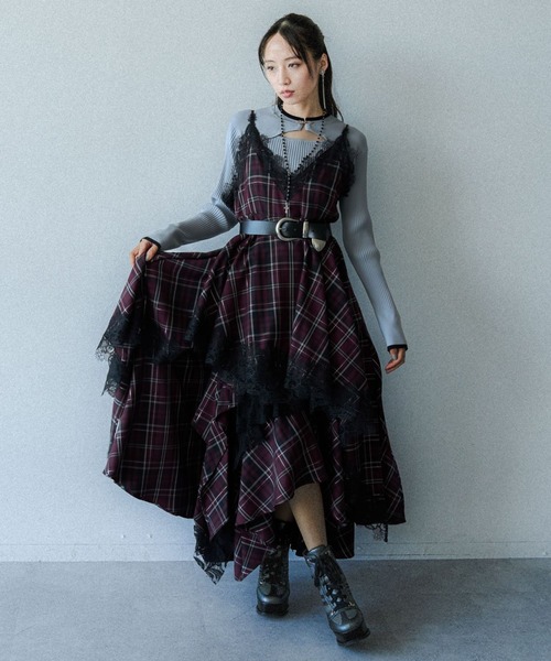 HARE（ハレ） ワンピース タータンチェックキャミワンピース(HARE