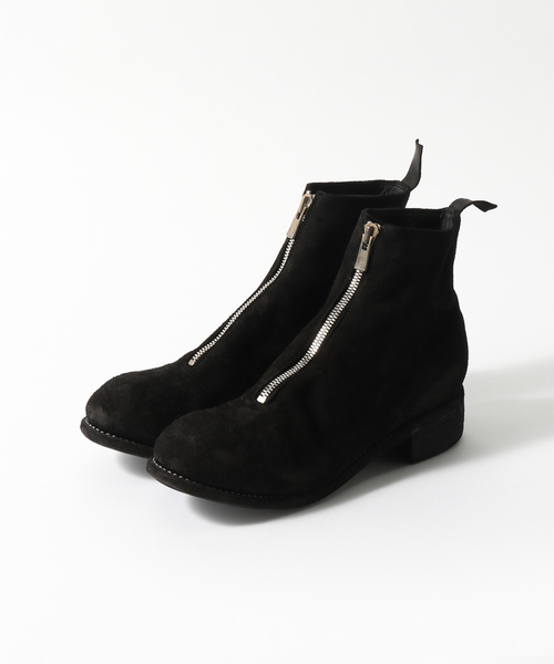 GUIDI（グイディ） ブーツ PL1 FRONT ZIP BOOT SUEDE メンズ