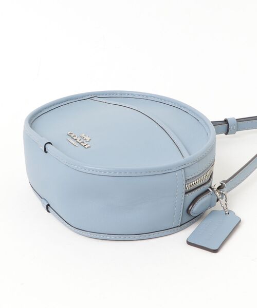 COACH（コーチ） 刺繍ショルダーバッグ - ブルー レディース