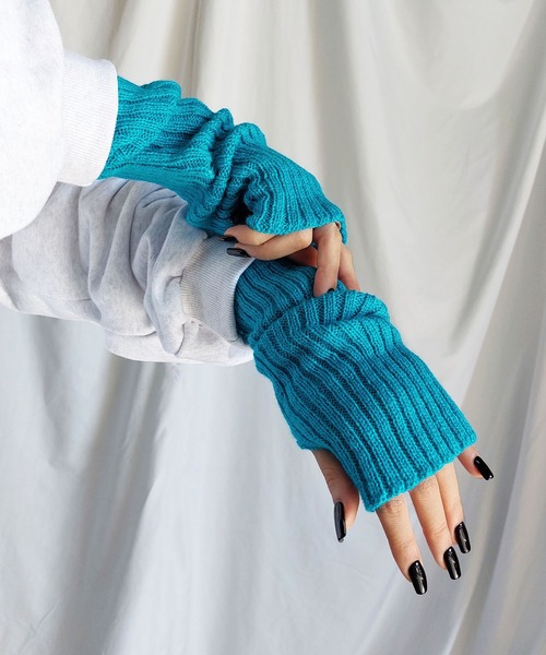 me+em select（ミームセレクト） アームカバー 「 13COLOR 」リブ