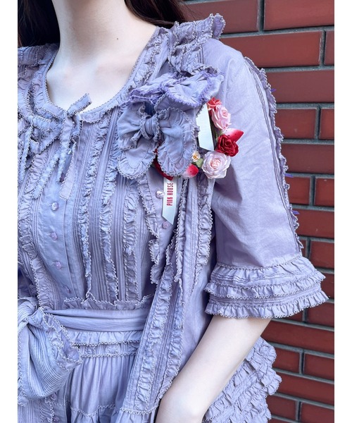 PINK HOUSE（ピンクハウス） ワンピース サッシュベルト付きローン