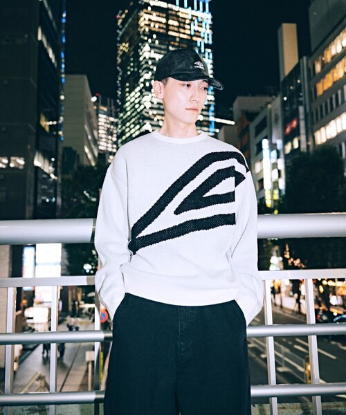umbro（アンブロ） セーター ニット SP BIG LOGO Knit pullover/別注