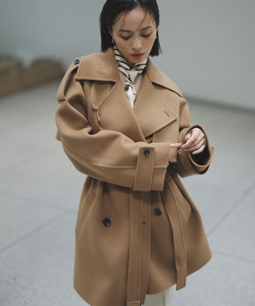 anuans（アニュアンス） トレンチコート コート リバーミドルトレンチ