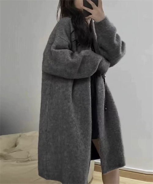 Dream garden（ドリームガーデン） カーディガン シャギーロングニット