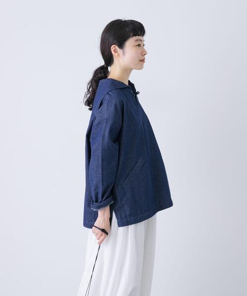 美品】 かぐれ デニムプルオーバーシャツ かぐれ（カグレ）の「デニム