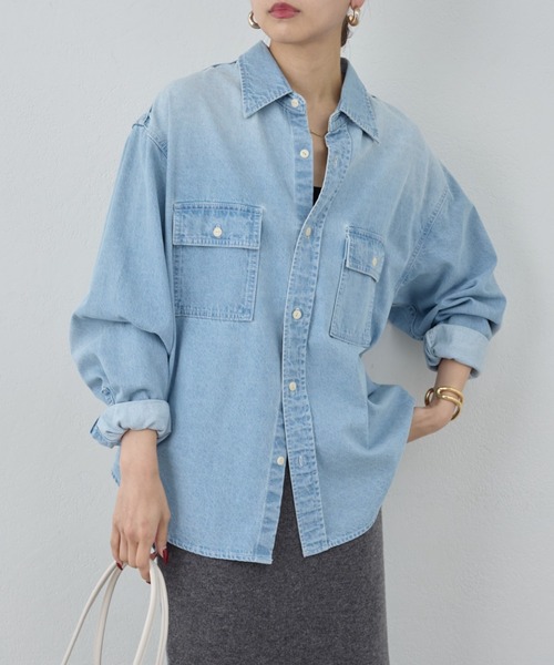 GALLARDAGALANTE（ガリャルダガランテ） ブラウス シャツ デニムシャツ