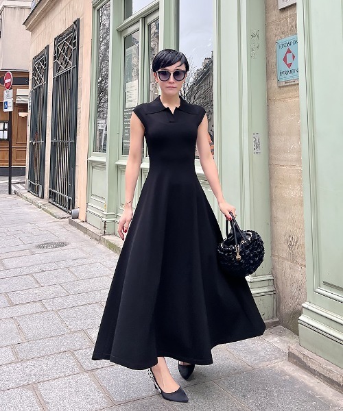 ワンピース JENNE フレンチスリーブサマーニットワンピース : ZOZOTOWN