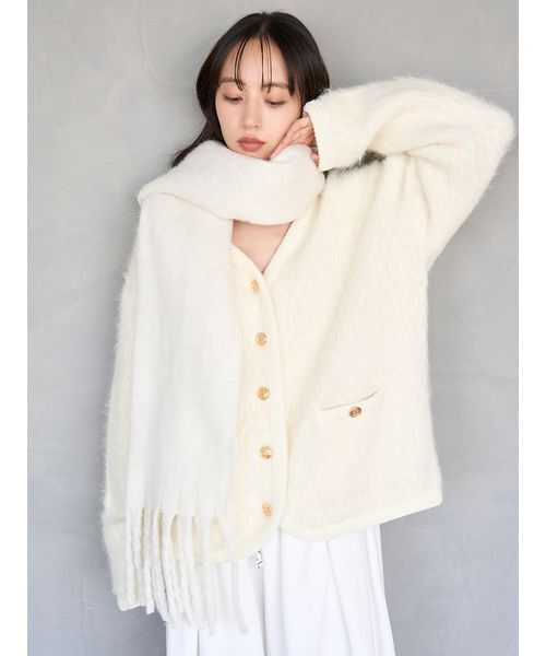 SNIDEL（スナイデル） ジャケット ノーカラージャケット ファーライク