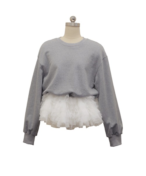 Fit more（フィットモア） トレーナー スウェット ミルフィーユフリル