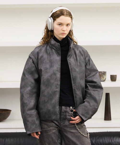 soerte ダウンジャケット ダウン 2way high neck down jacket / 2way