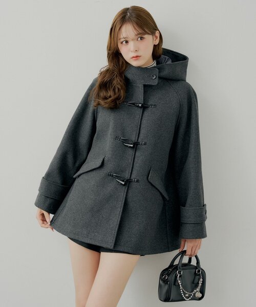 Chico（チコ） コート アウター 「WEB限定」フードダッフルミドル