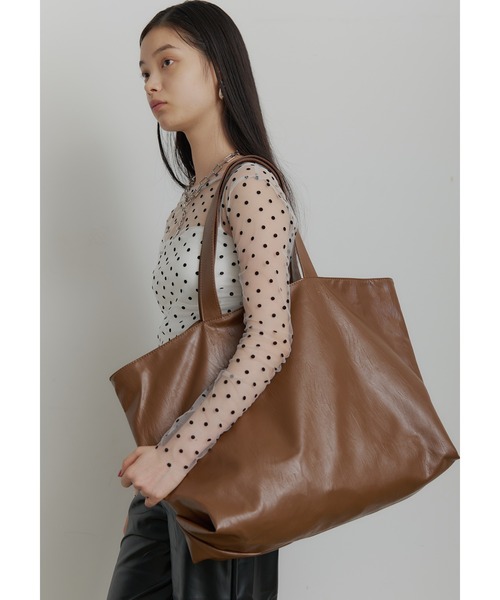 SEN TOKYO トートバッグ ビッグ レザー トートバッグ レディース 大