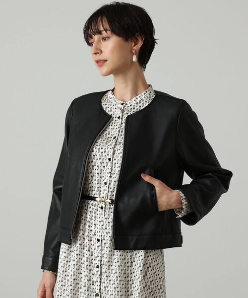 ANAYI（アナイ） レザージャケット ライダース ラムレザーファスナー