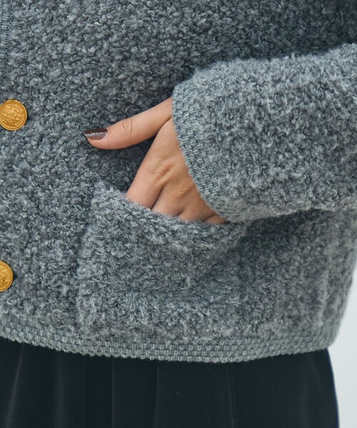 MACPHEE（マカフィー） カーディガン ムートン ショートジャケット