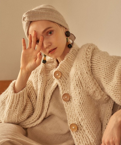 ETRE TOKYO（エトレトウキョウ） ニットカーディガン FREE レッド