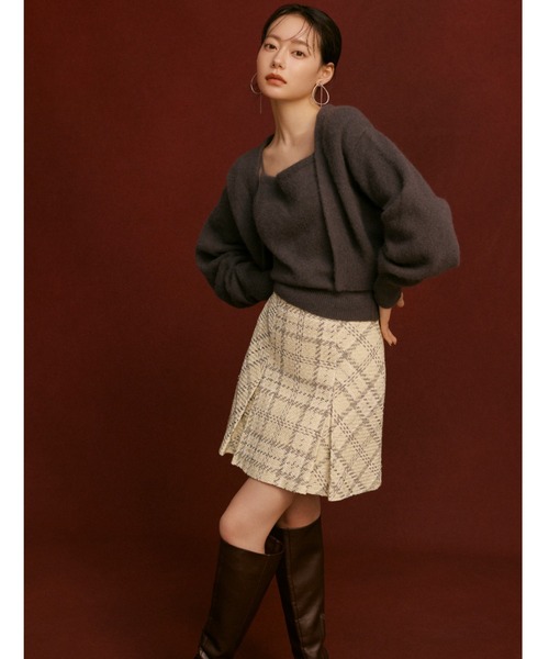 SNIDEL（スナイデル） ブーツ スクエアロングブーツ レディース