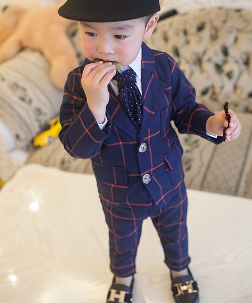 DAY CLOSET セットアップ キッズ セットアップスーツ チェック柄
