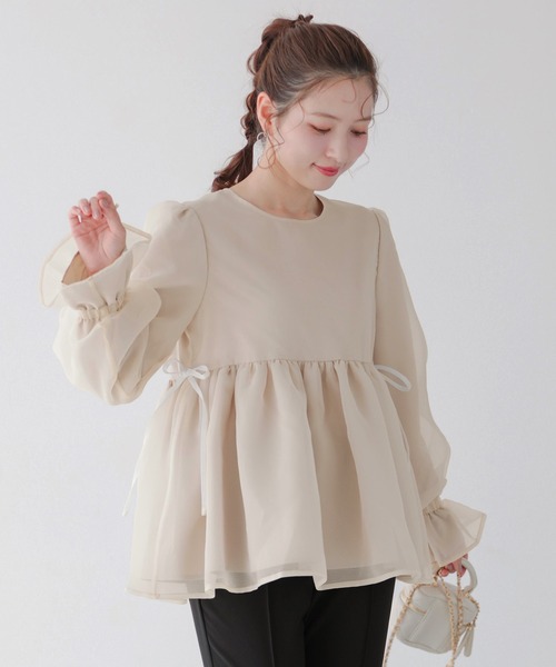 Fit more（フィットモア） クリンクルシアーオーガンジーボリューム