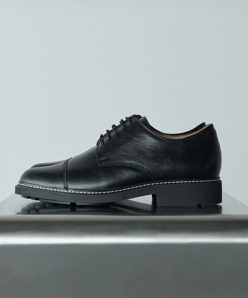 WYM LIDNM ビジネスシューズ GENUINE LEATHER PLAIN DERBY SHOES