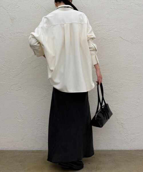 Loungedress（ラウンジドレス） ブラウス シャツ ウールオーバーシャツ