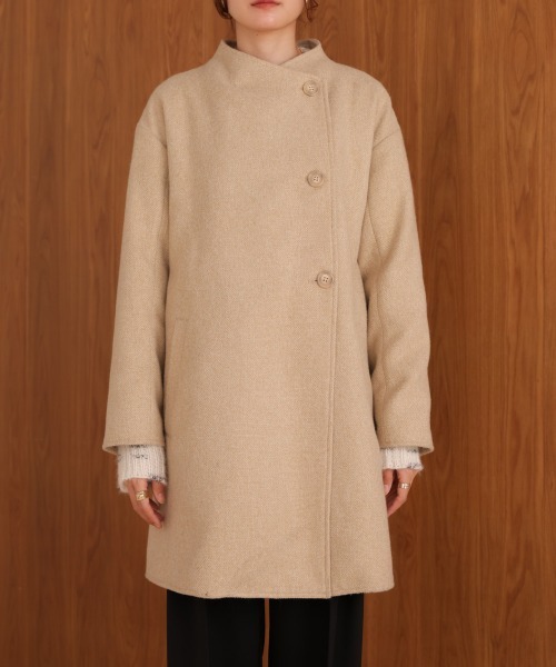 BAB（バブ） ステンカラーコート コート スタンドカラーライトアウター