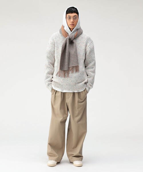 BEAMS（ビームス） セーター ニット 3ゲージ カラーネップ クルー