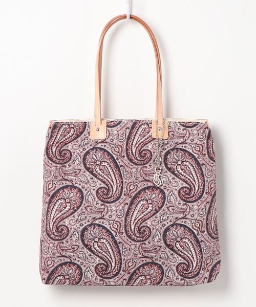 Bermosa トートバッグ ペイズリー柄 チャーム付きトートバッグ