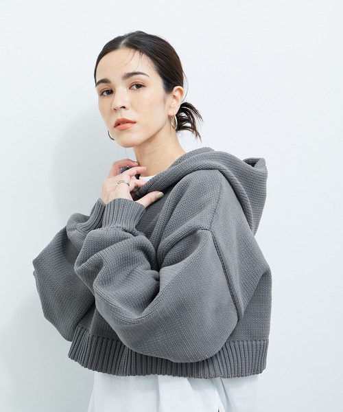 LE CERCLE par rope' ニット セーター ハーフZIPニットプルオーバー