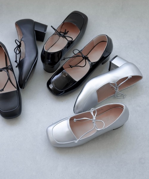 SVEC（シュベック） パンプス ブロックヒール スクエアトゥ メリー