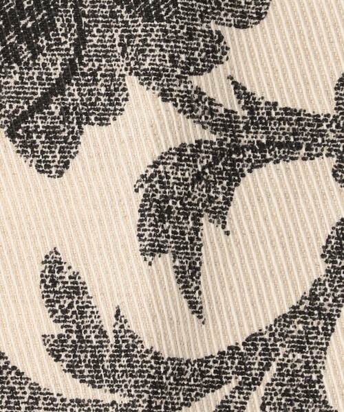 CABaN（キャバン） パンツ モノトーンフラワープリント フレアパンツ