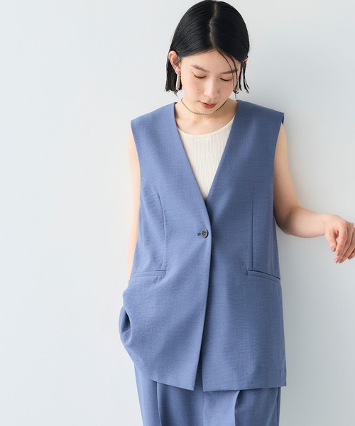 CROSS FUNCTION（クロスファンクション） ベスト ジレ 「シワになり