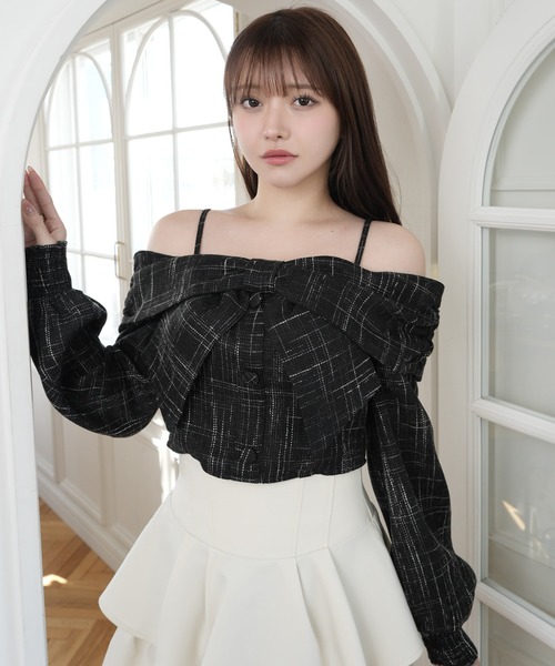 LIP SERVICE（リップサービス） ブラウス シャツ リボンオフショル