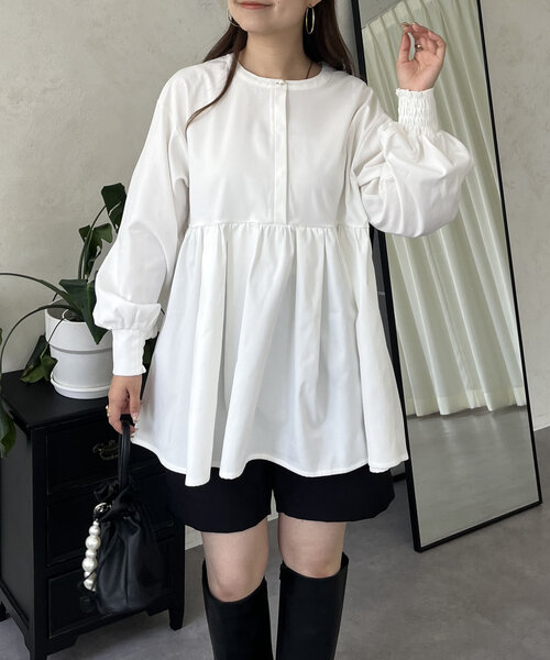 prose verse（プロズヴェール） ブラウス シャツ パールボタンタック